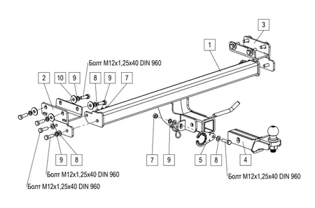 Фаркоп TowRus для Tenet T4L 2026- 269086 в Ростов-на-Дону