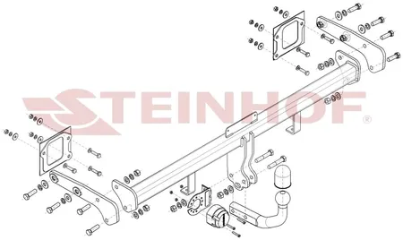 Фаркоп Steinhof для Hyundai Bayon 2021- Арт. H-225 H-225 в Ростов-на-Дону